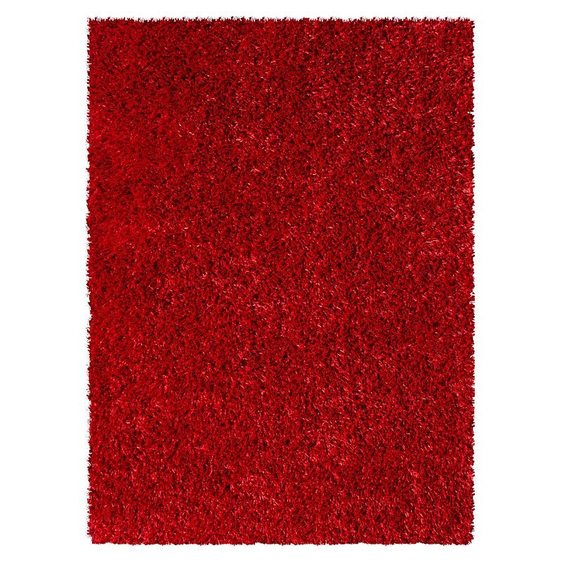 SPAGHETTI Shaggy Red Rug