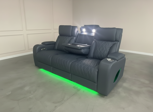 Isabella Gray sofa Power Recliner
