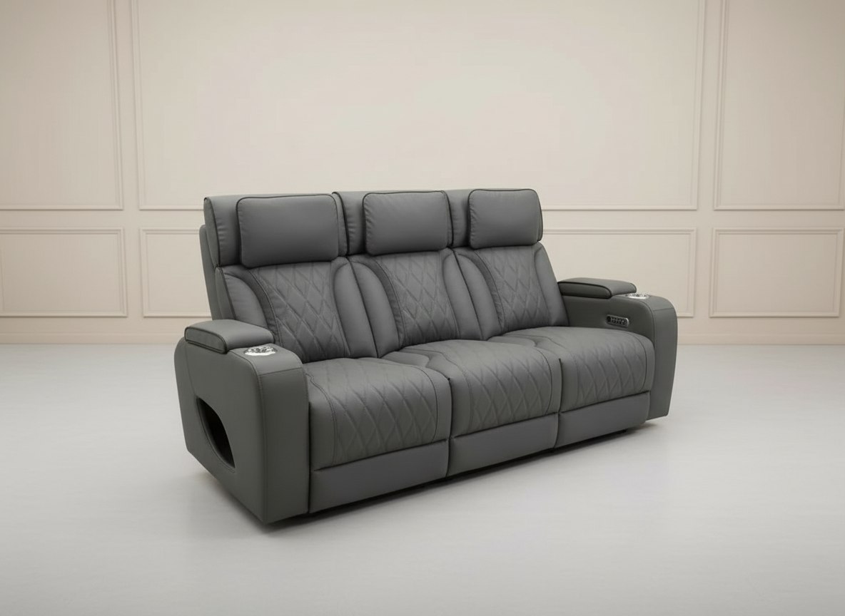 Isabella Gray sofa Power Recliner - Image 2